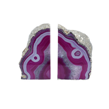 Agate Bookend Silver Electroplated Premium Quality